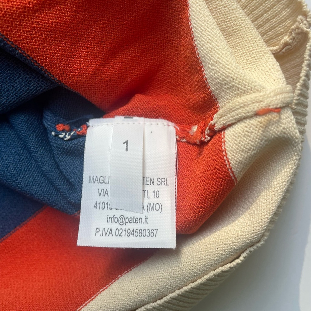 Sundei Striped Knit Cardigan Sweater Made in Italy - Picture 6 of 11